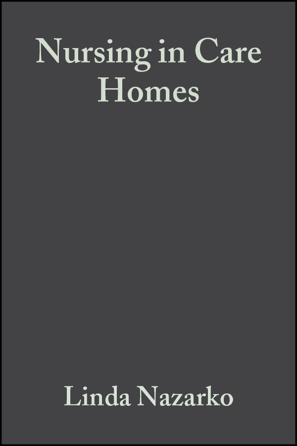 Обложка книги «Nursing in Care Homes»