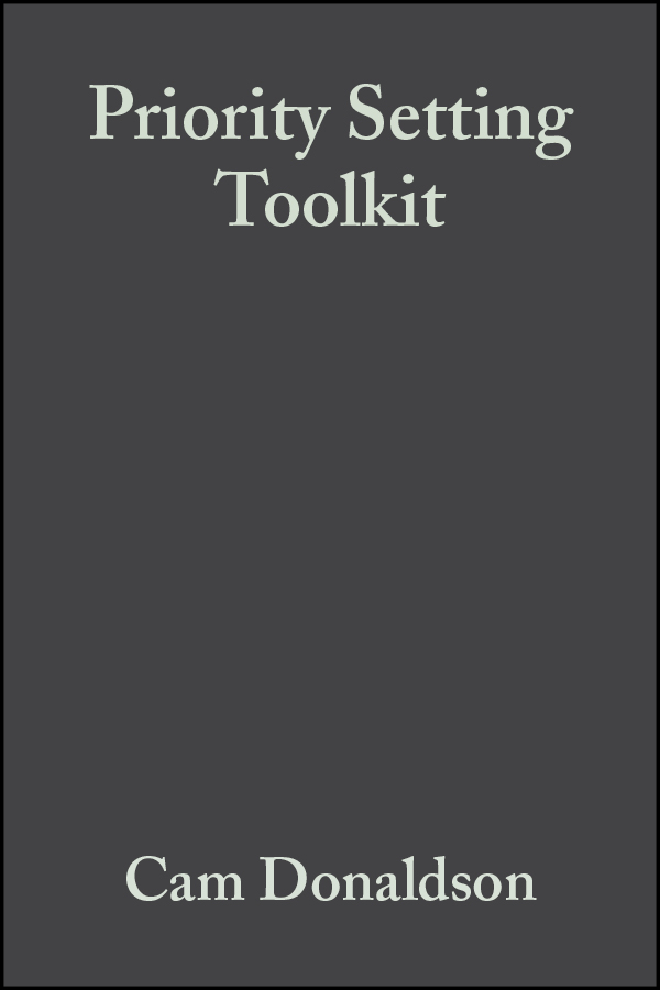 Обложка книги «Priority Setting Toolkit»