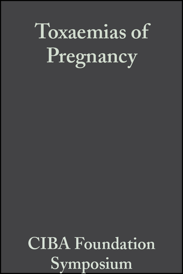 Обложка книги «Toxaemias of Pregnancy»