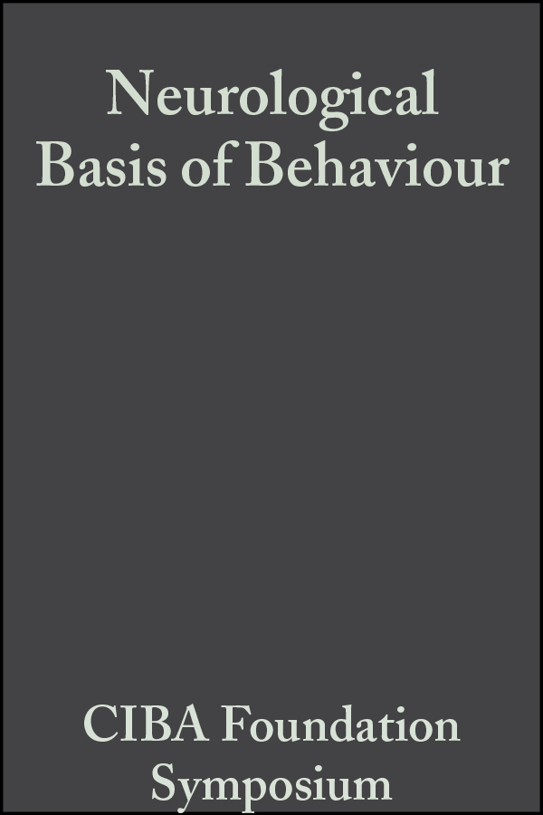 Обложка книги «Neurological Basis of Behaviour»