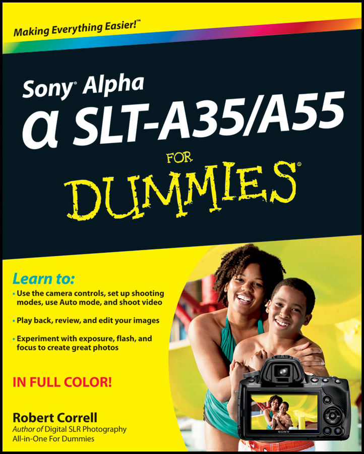 Обложка книги «Sony Alpha SLT-A35 / A55 For Dummies»