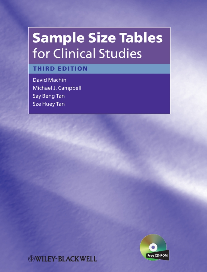 Обложка книги «Sample Size Tables for Clinical Studies»