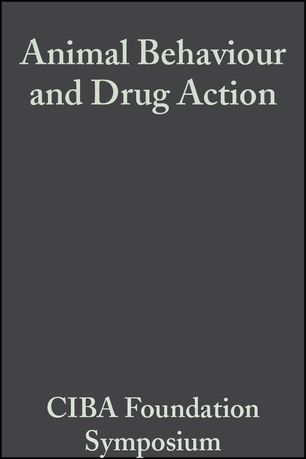 Обложка книги «Animal Behaviour and Drug Action»
