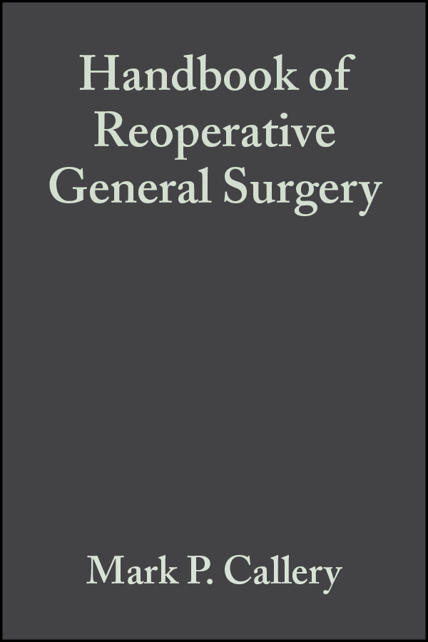 Обложка книги «Handbook of Reoperative General Surgery»