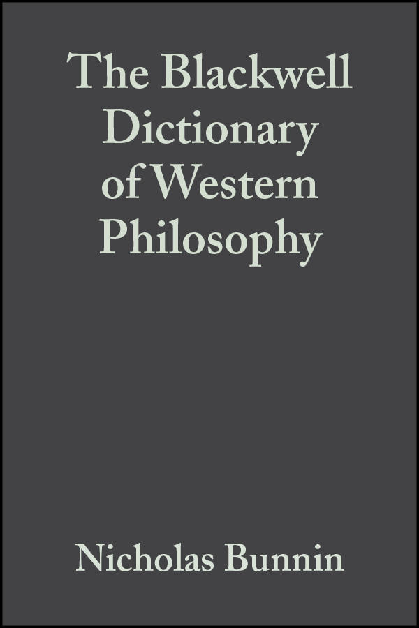 Обложка книги «The Blackwell Dictionary of Western Philosophy»