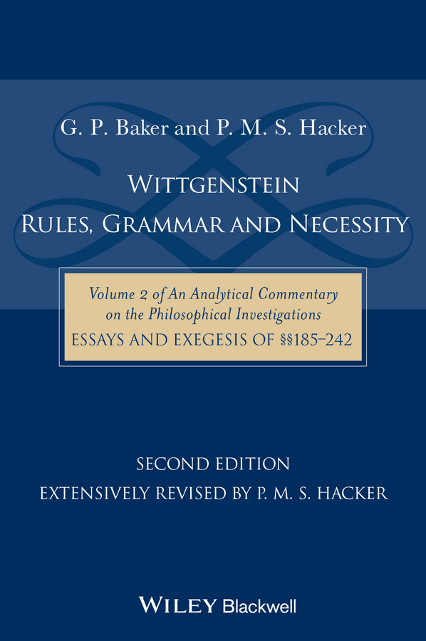 Обложка книги «Wittgenstein: Rules, Grammar and Necessity»