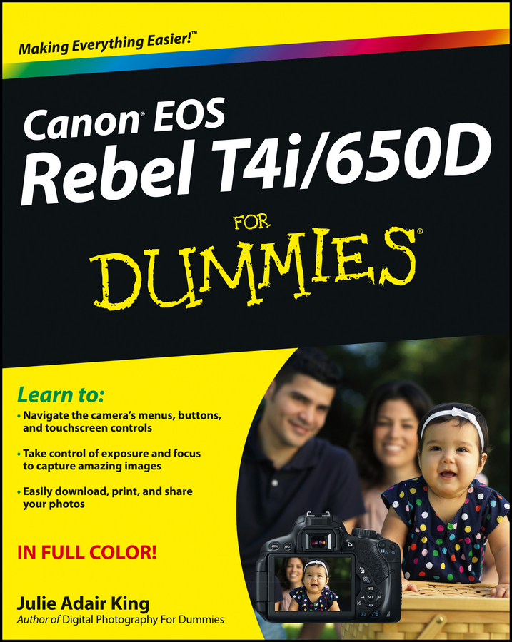 Обложка книги «Canon EOS Rebel T4i/650D For Dummies»