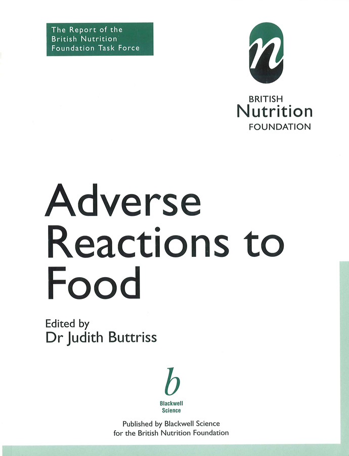 Обложка книги «Adverse Reactions to Food»