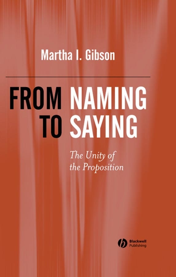 Обложка книги «From Naming to Saying»