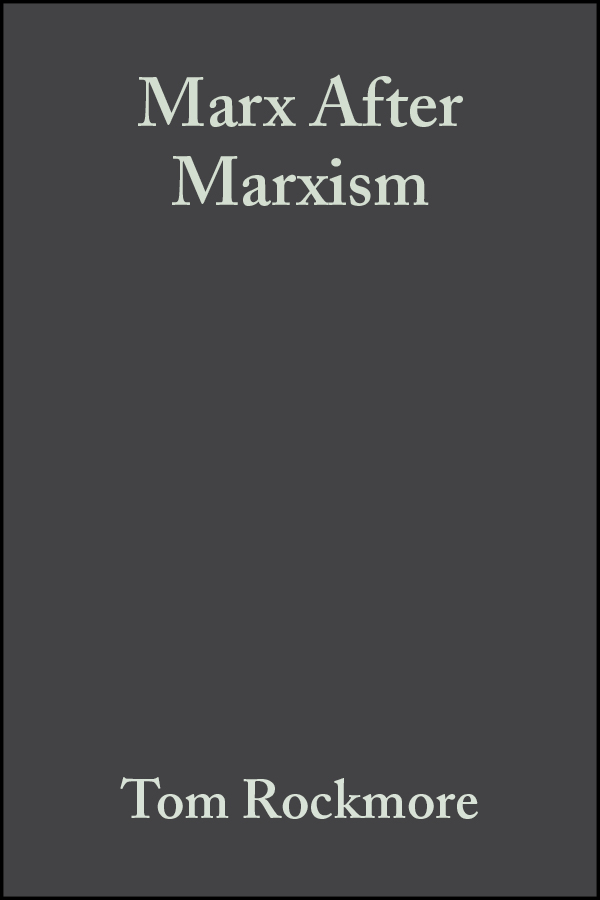 Обложка книги «Marx After Marxism»