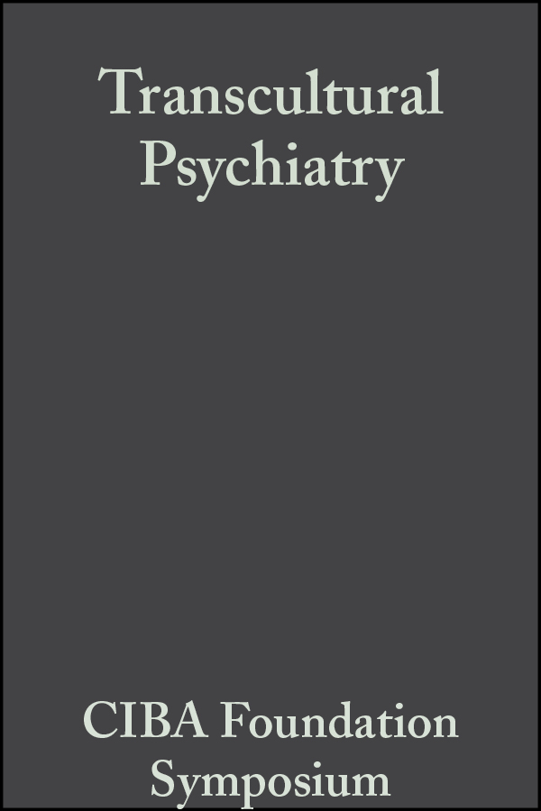 Обложка книги «Transcultural Psychiatry»