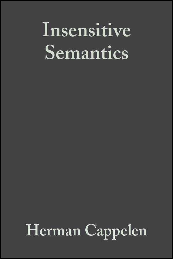 Обложка книги «Insensitive Semantics»