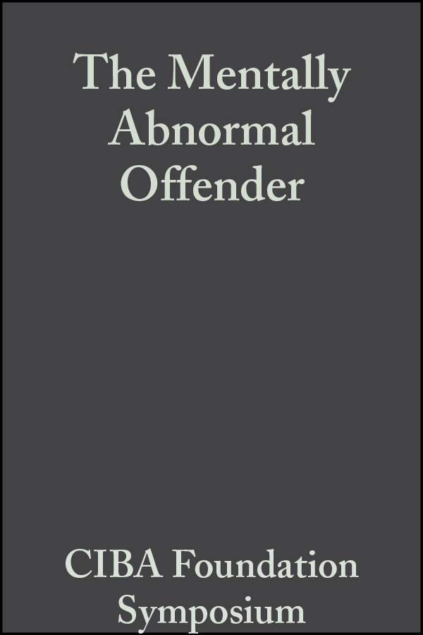 Обложка книги «The Mentally Abnormal Offender»