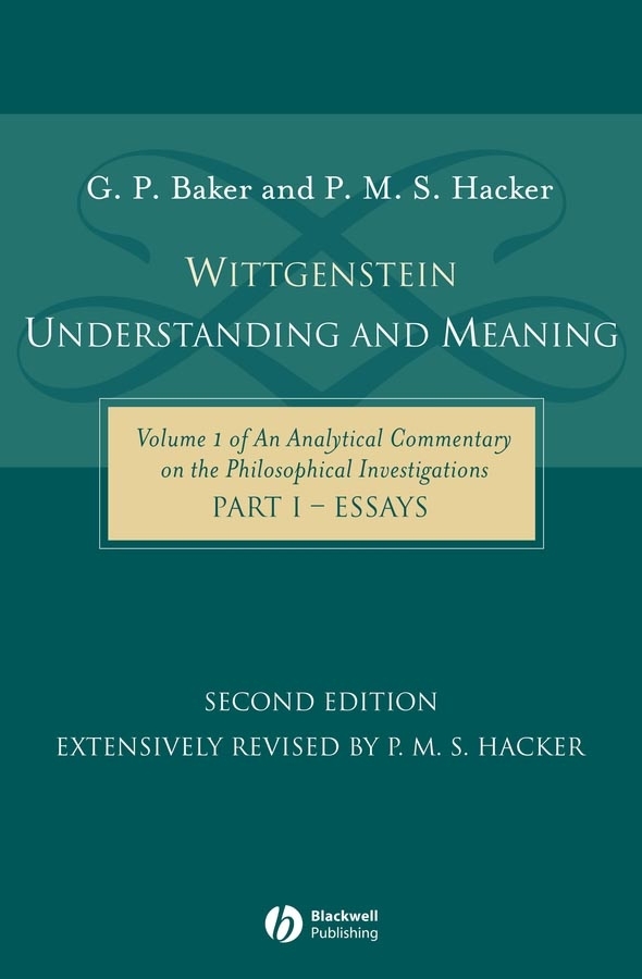 Обложка книги «Wittgenstein: Understanding and Meaning»