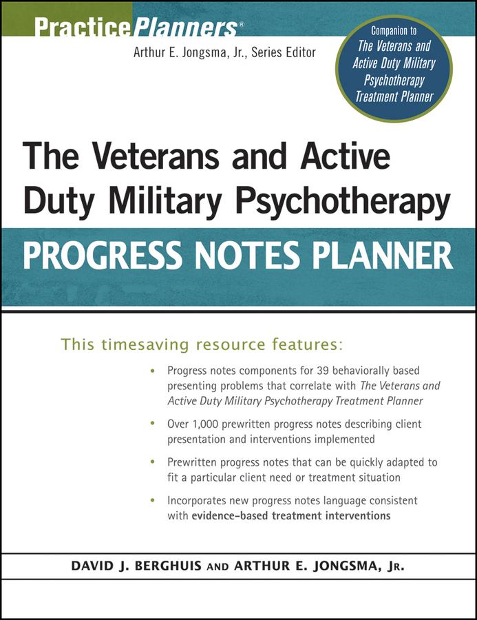 Обложка книги «The Veterans and Active Duty Military Psychotherapy Progress Notes Planner»