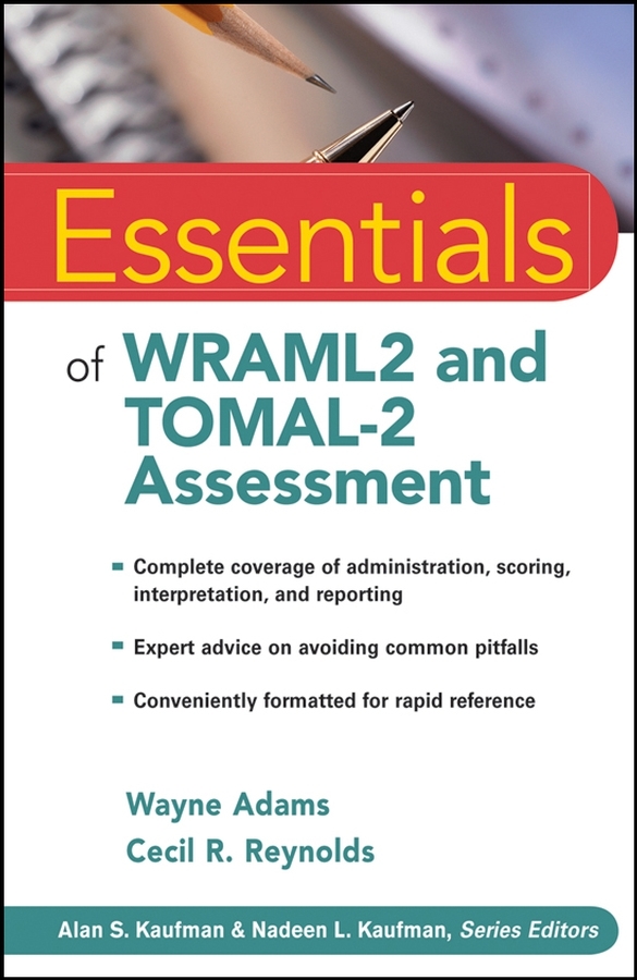 Обложка книги «Essentials of WRAML2 and TOMAL-2 Assessment»