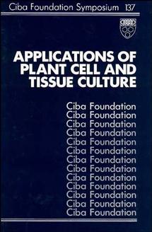 Обложка книги «Applications of Plant Cell and Tissue Culture»