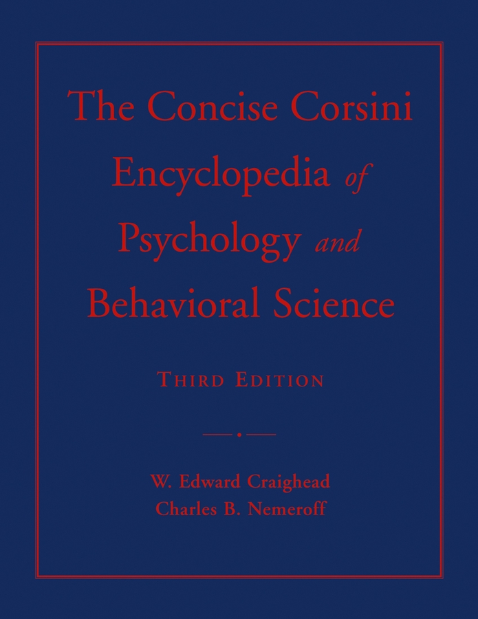 Обложка книги «The Concise Corsini Encyclopedia of Psychology and Behavioral Science»