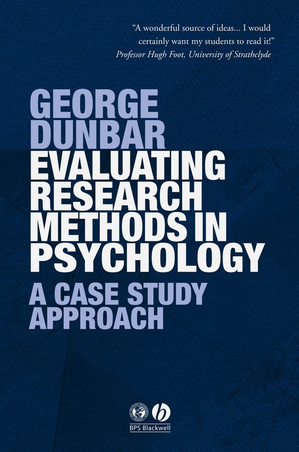 Обложка книги «Evaluating Research Methods in Psychology»