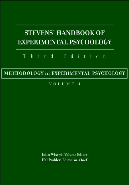 Обложка книги «Stevens' Handbook of Experimental Psychology, Methodology in Experimental Psychology»