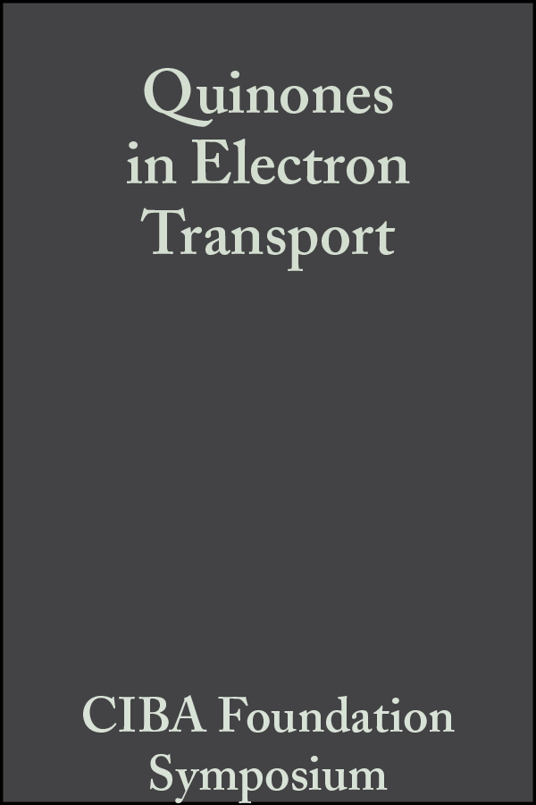 Обложка книги «Quinones in Electron Transport»
