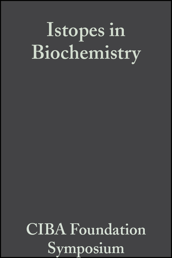 Обложка книги «Isotopes in Biochemistry»