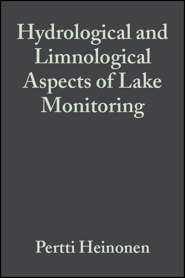 Обложка книги «Hydrological and Limnological Aspects of Lake Monitoring»