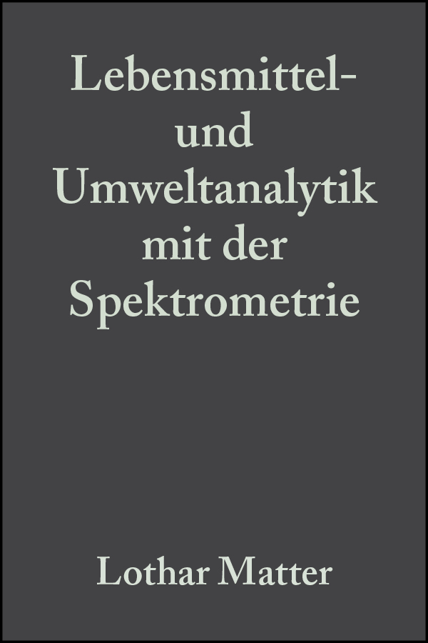 Обложка книги «Lebensmittel- und Umweltanalytik mit der Spektrometrie»