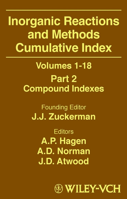 Обложка книги «Inorganic Reactions and Methods, Cumulative Index, Part 1»