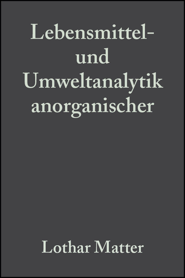 Обложка книги «Lebensmittel- und Umweltanalytik anorganischer Spurenbestandteile»