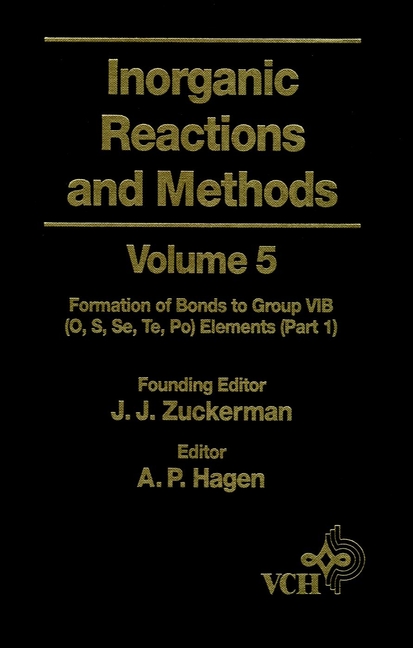 Обложка книги «Inorganic Reactions and Methods, The Formation of Bonds to Group VIB (O, S, Se, Te, Po) Elements (Part 1)»