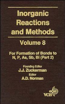 Обложка книги «Inorganic Reactions and Methods, The Formation of Bonds to N, P, As, Sb, Bi (Part 2)»