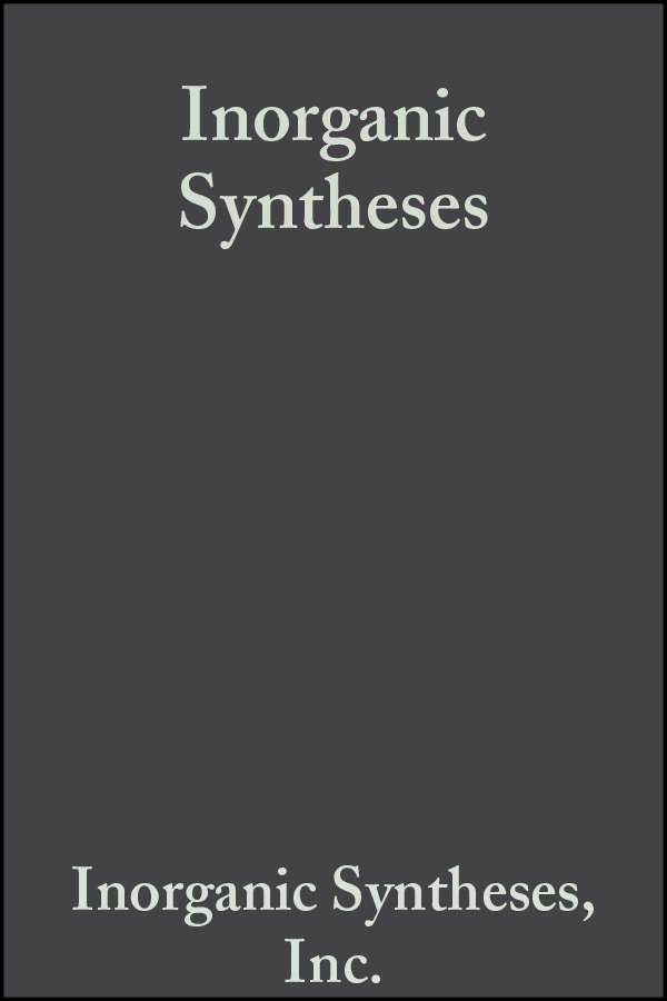 Обложка книги «Inorganic Syntheses»