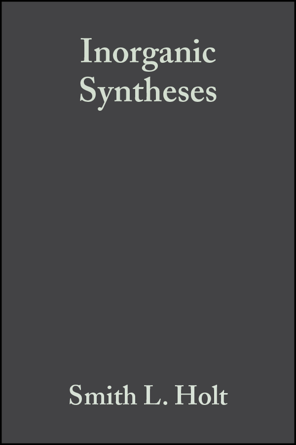 Обложка книги «Inorganic Syntheses»