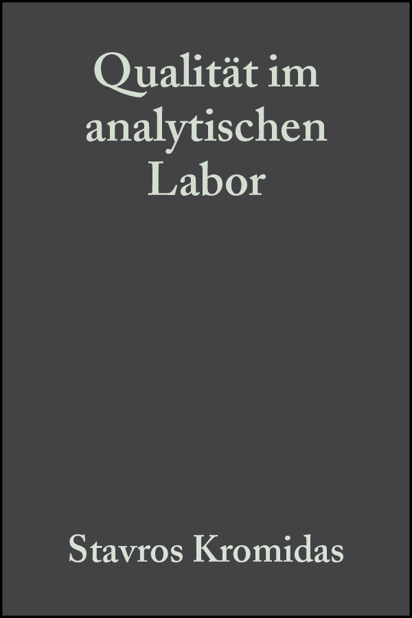 Обложка книги «Qualität im analytischen Labor»