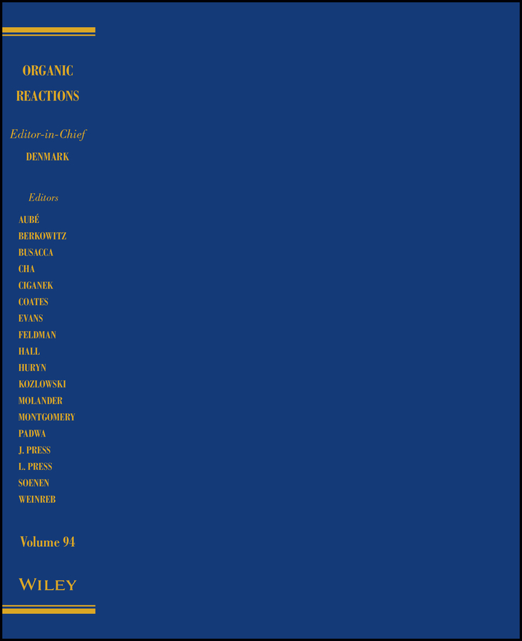 Обложка книги «Organic Reactions, Volume 94»