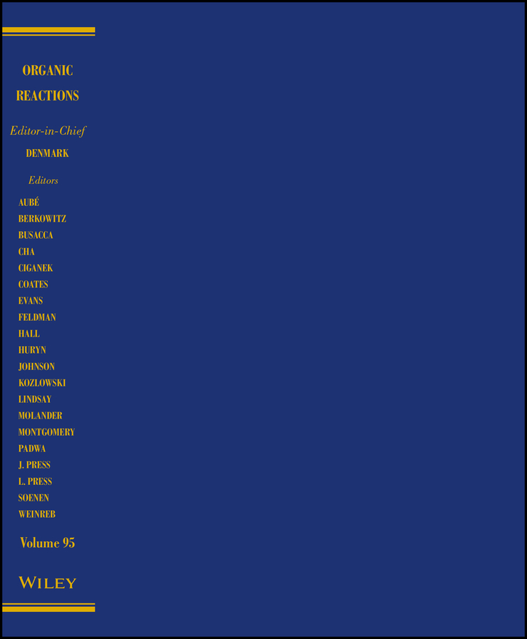 Обложка книги «Organic Reactions, Volume 95»