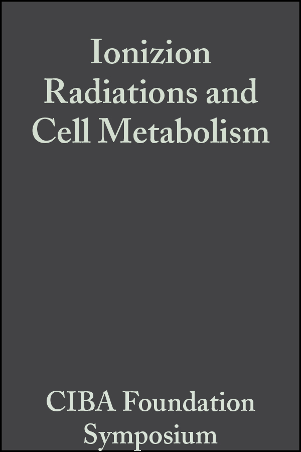 Обложка книги «Ionizion Radiations and Cell Metabolism»