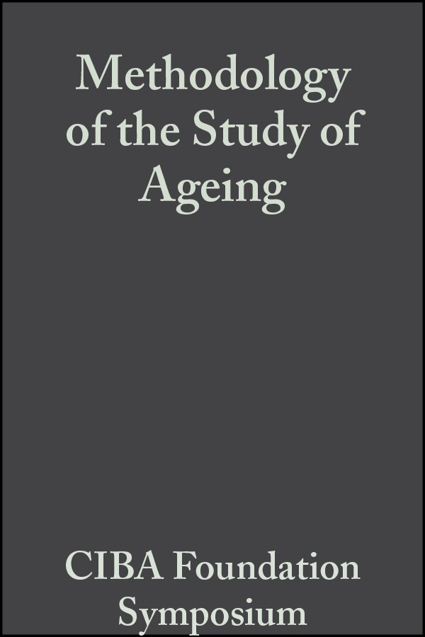 Обложка книги «Methodology of the Study of Ageing, Volume 3»