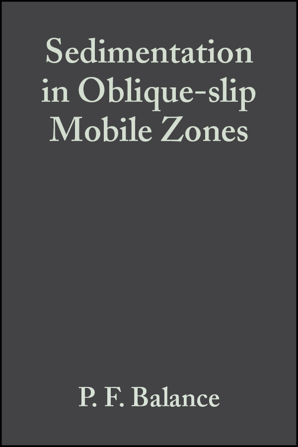 Обложка книги «Sedimentation in Oblique-slip Mobile Zones (Special Publication 4 of the IAS)»
