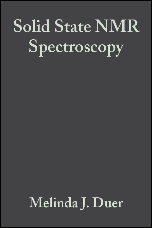 Обложка книги «Solid State NMR Spectroscopy»