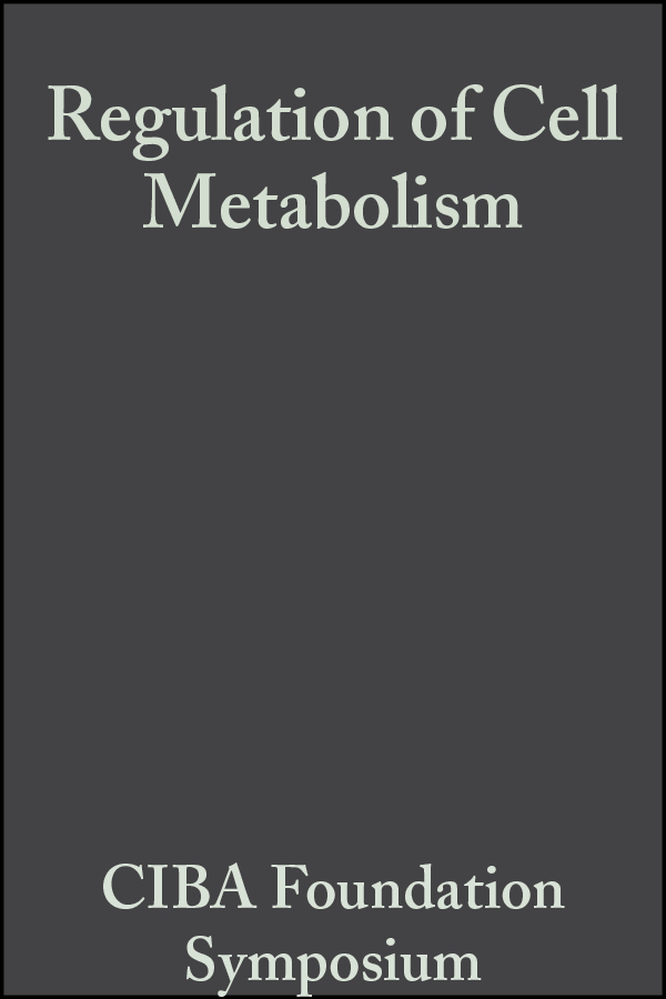 Обложка книги «Regulation of Cell Metabolism»