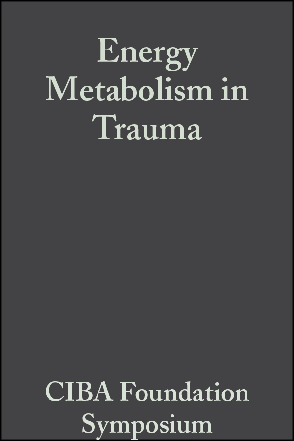 Обложка книги «Energy Metabolism in Trauma»