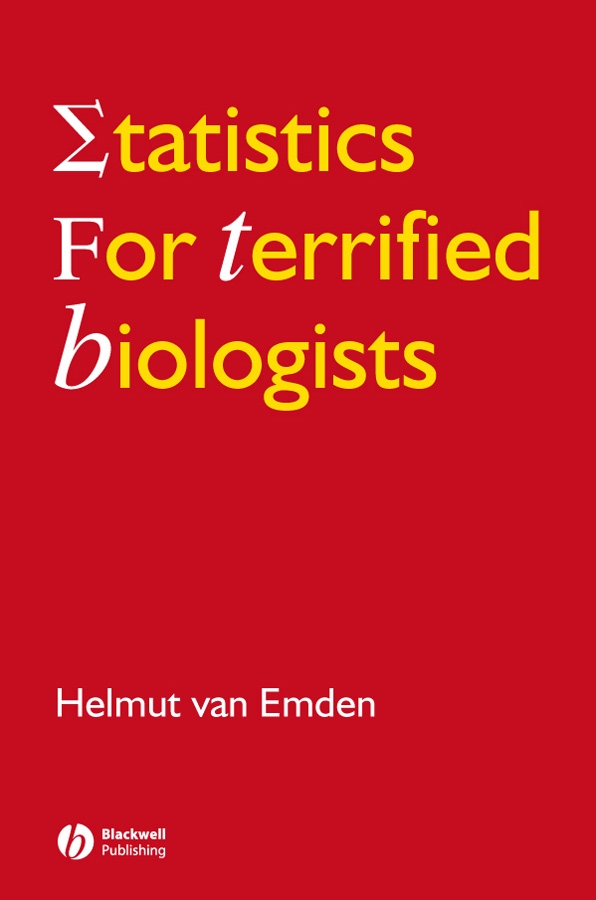 Обложка книги «Statistics for Terrified Biologists»