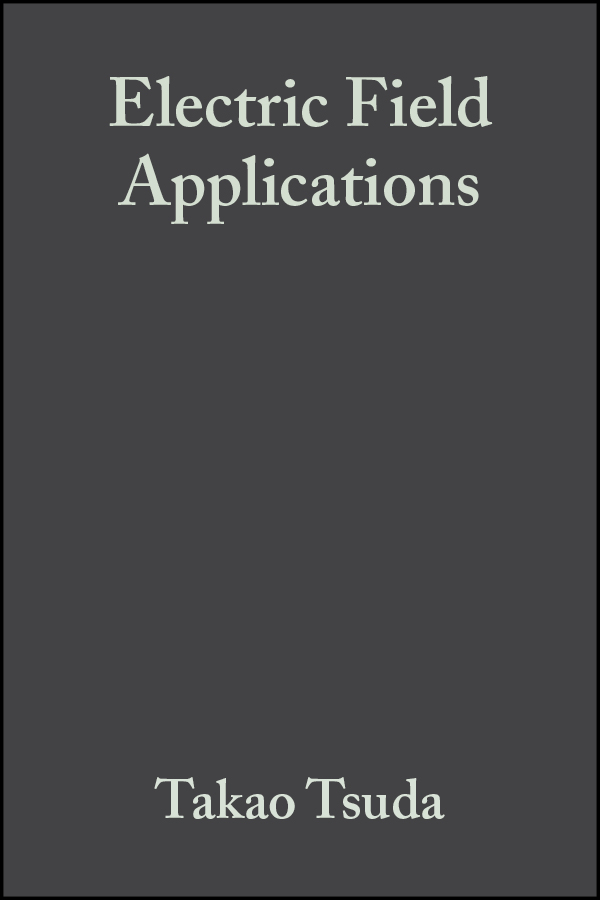 Обложка книги «Electric Field Applications»