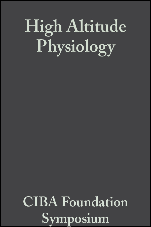 Обложка книги «High Altitude Physiology»
