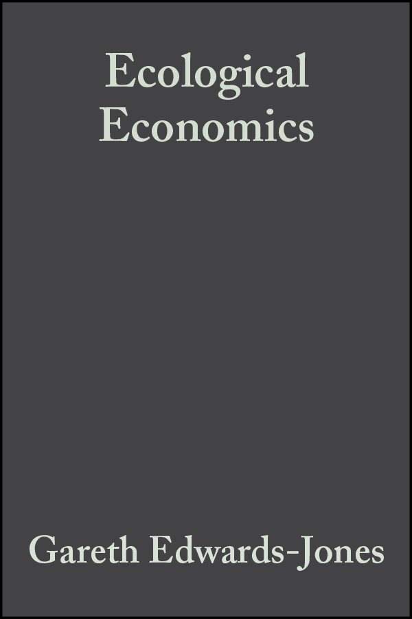 Обложка книги «Ecological Economics»