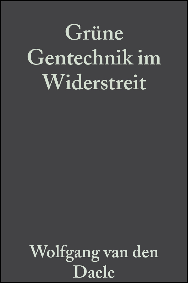 Обложка книги «Grüne Gentechnik im Widerstreit»