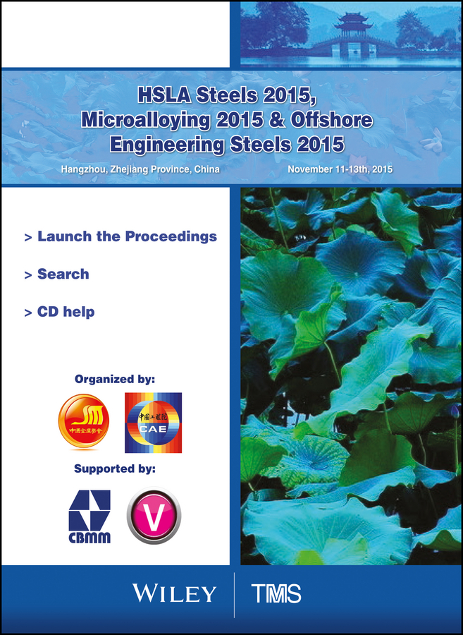 Обложка книги «HSLA Steels 2015, Microalloying 2015 and Offshore Engineering Steels 2015 Conference Proceedings»