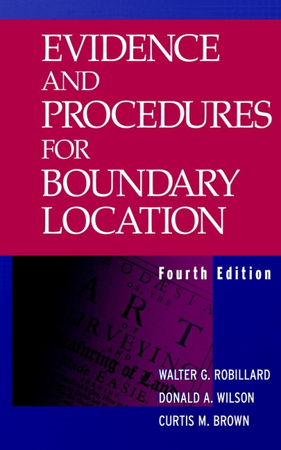 Обложка книги «Evidence and Procedures for Boundary Location»